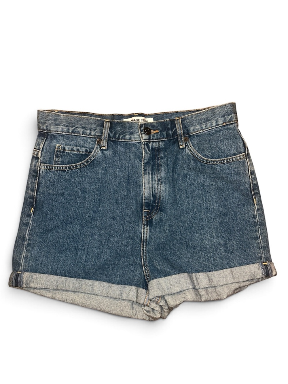 Garage Denim Low Rise Cuffed Shorts | Size 10